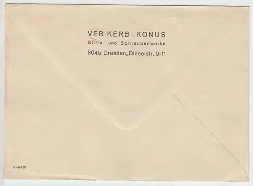 AFS, Verwendet den Kerbstift!, Kerb-Konus, o Dresden A45, 14.7.65