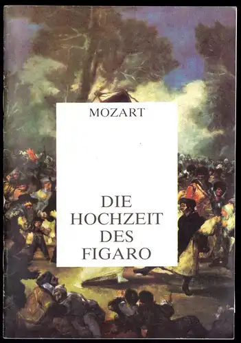 Theaterprogramm, Komische Oper Berlin, Die Hochzeit des Figaro, 1986