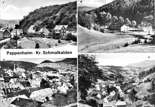 AK, Pappenheim Kr. Schmalkalden, vier Abb., 1981