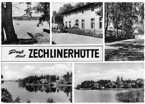 AK, Zechlinerhütte Kr. Neuruppin, fünf Abb., 1959