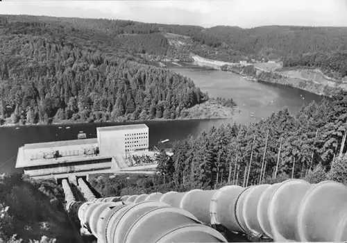 AK, Wendefurth Harz, Wendefurther Talsperre mit Pumpspeicherwerk, 1975