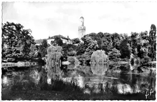 AK, Bad Homburg, Schloß und Schloßweiher, 1959