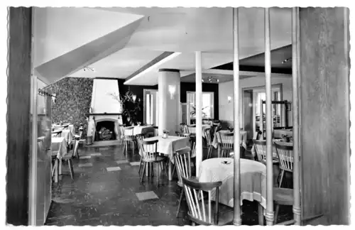 AK, Münster Westf., Kaffeehaus Steinburg, Gastraum, 1959