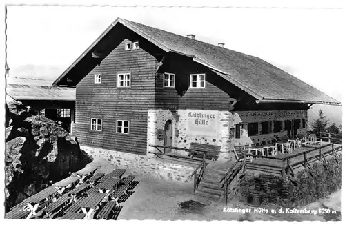 AK, Hohenwarth, Kötztingrer Hütte auf dem Kaltersberg, 1962