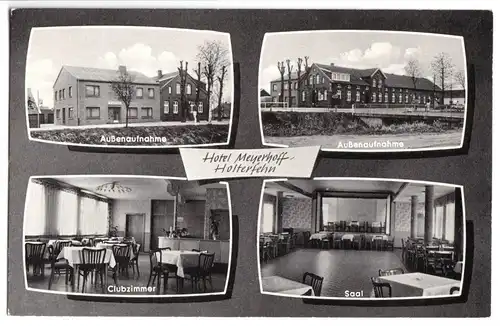 AK, Holterfehn Ostfr., Hotel Meyerhoff, vier Abb., um 1963