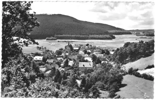 AK, Oberhundem Sauerland, Gesamtansicht, 1961