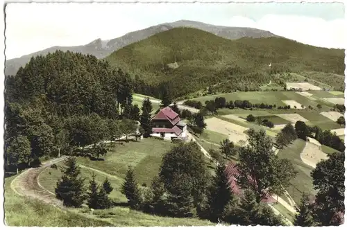 AK, Neuenweg über Schopfheim Baden, Gasthaus und Pension Haldenhof, 1962