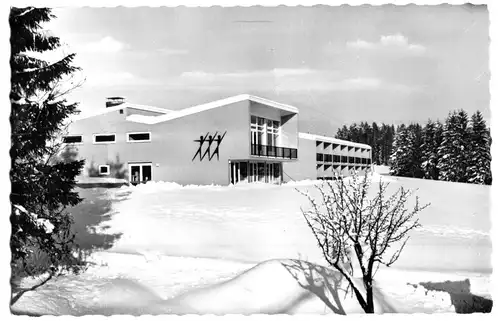 AK, Scheidegg, Allgäu, Jugendbildungs- u. Freizeitheim der Postgewerksch. 1965