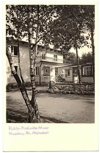AK, Riesberg Kr. Helmstadt, Käthe-Kollwitz-Haus, Echtfoto, 1954