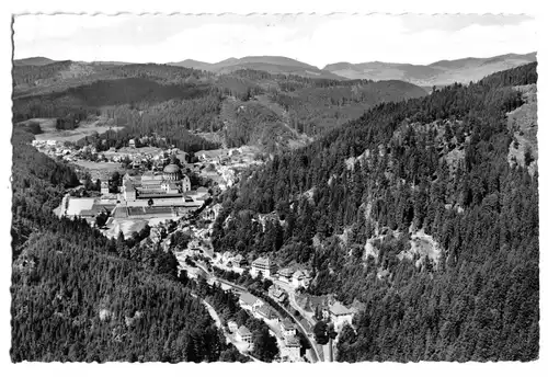 AK, St. Blasien Schwarzw., Teilansicht, um 1960