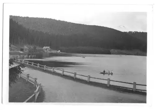 AK, Scheibe - Alsbach, Stausee mit Staumauer, ca. 1950