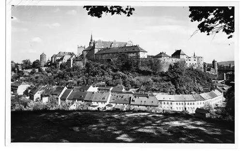 AK, Bautzen, Blick zur Ortenburg, 1960