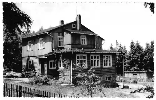 AK, Forsthaus Sattelbach bei Oberhof, Echtfoto, ca.1968