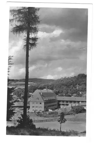 AK, Bad Liebenstein Thür., Blick zum Heinrich-Mann-Sanatorium, 1957