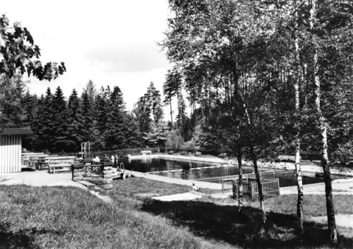 AK, Schöna Sächs. Schweiz, Waldbad, 1970