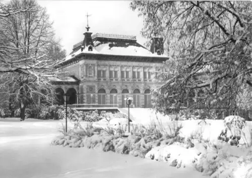 AK, Bad Elster, Gebäude im Winter, 1982