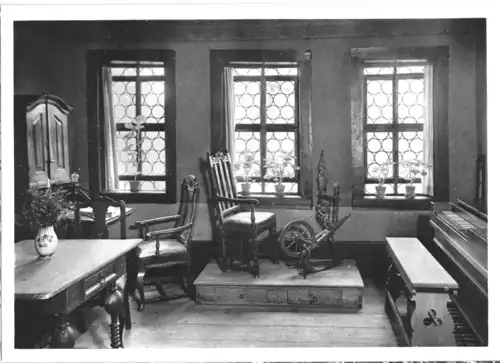 AK, Eisenach Thür., Bachhaus, Wohnzimmer, 1960