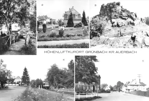 AK, Grünbach Kr. Auerbach, fünf Abb., 1983