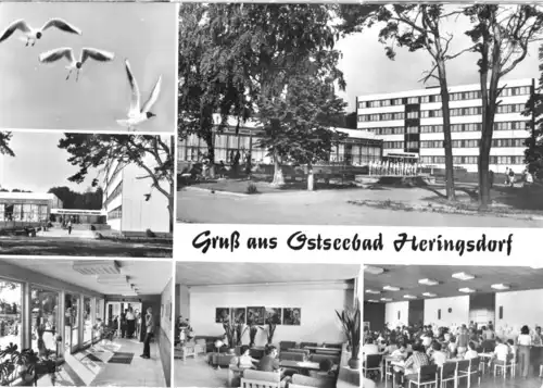 AK, Seebad Heringsdorf Usedom, sechs Abb., 1982