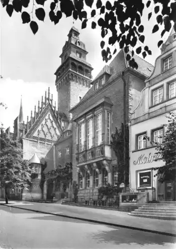 AK, Zeitz, Rathaus mit gothischem Giebel, 1963