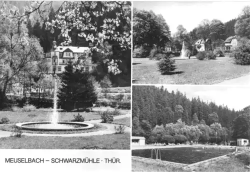 AK, Meuselbach - Schwarzmühle Thür., drei Abb., 1978
