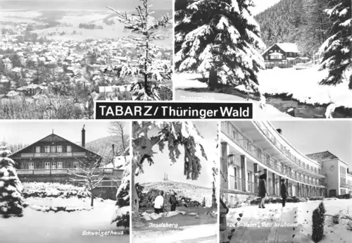 AK, Tabarz Thür. Wald, fünf Winteransichten, 1984