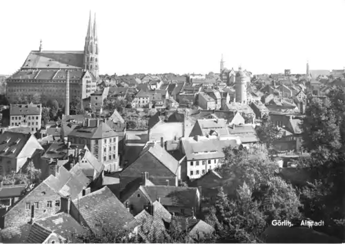 AK, Görlitz, Blick auf die Altstadt, 1969