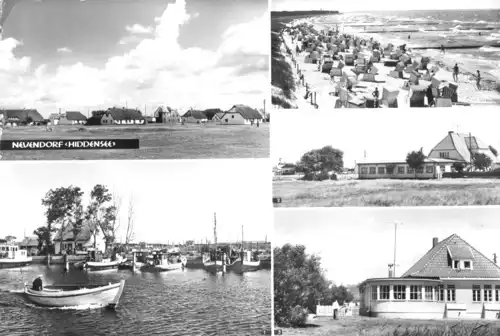 AK, Insel Hiddensee, Neuendorf, fünf Abb.,  1979