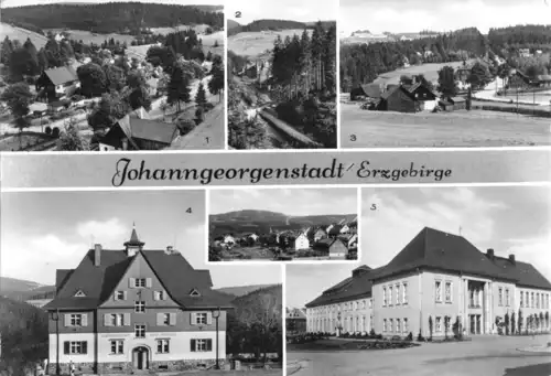 AK, Johanngeorgenstadt Erzgeb., sechs Abb., 1984
