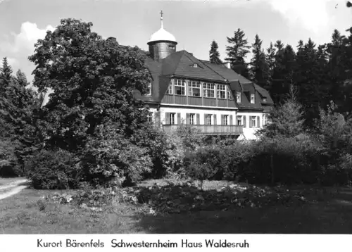 AK, Kurort Bärenfels Osterzgeb., Schwesternheim Haus Waldesruh, Vers. 2, 1969