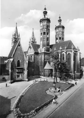 AK, Naumburg Saale, Dom und Dreikönigskapelle, 1977