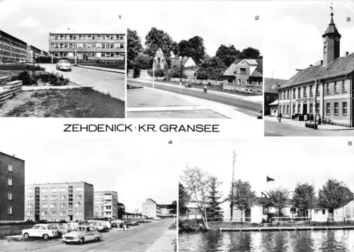 AK, Zehdenick Kr. Gransee, fünf Abb., u.a. Oberschule, 1979