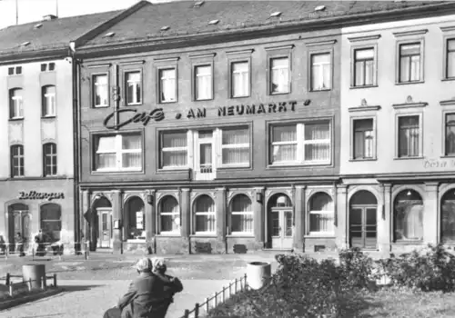 AK, Schleiz Tür., HO-Café "Am Neumarkt", 1972