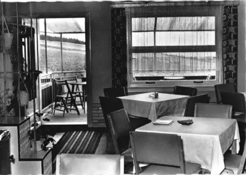 AK, Hinterrod Thür. Wald, HOG "Park-Café, Gastraum 1968