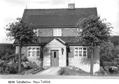 AK, Schellerhau Erzgeb., Haus Talblick, 1975