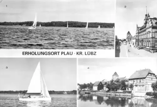 AK, Plau Meckl., vier Abb., 1984