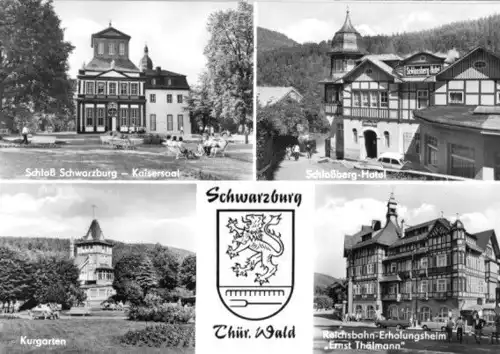 AK, Schwarzburg Thür. Wald, vier Abb., 1977