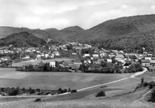 AK, Ilfeld Südharz, Blick von der langen Wand, 1968