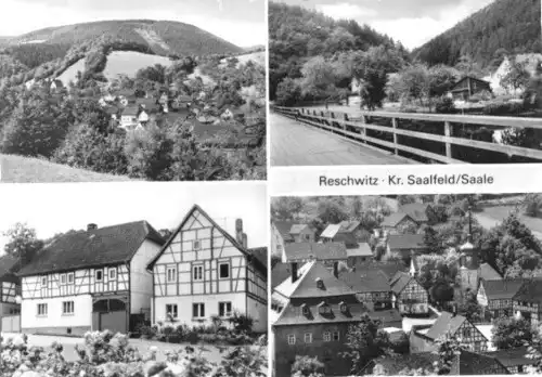 AK, Reschwitz Kr. Saalfeld Saale, vier Abb., 1984
