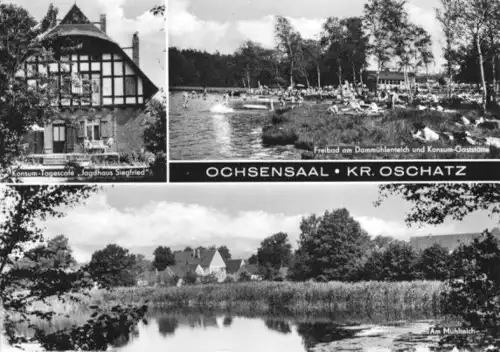 AK, Ochsensaal Kr. Oschatz, drei Abb., 1968