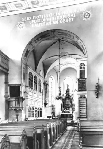 AK, Wolkenstein Erzgeb., St. Bartholomäus-Kirche, Innenansicht, 1970
