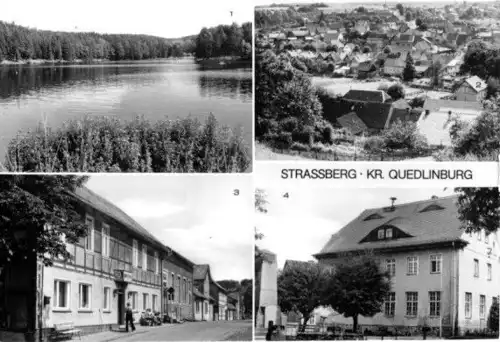 AK, Strassberg Kr. Quedlinburg, vier Abb., 1989