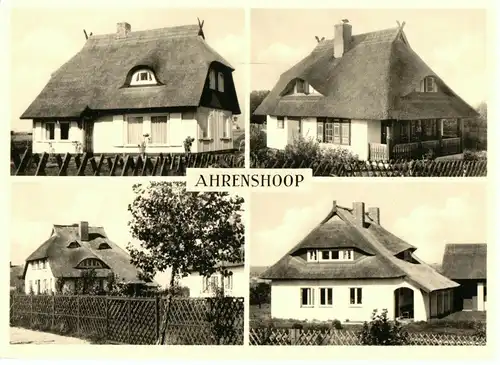 AK, Ostseebad Ahrenshoop, Rohrdach-Häuser, 1962