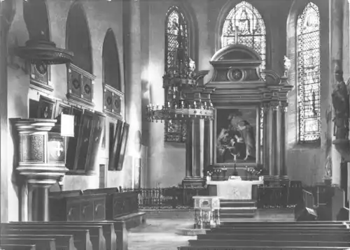 Fotokarte, Stolberg Harz, Kirche St. Martini, innen