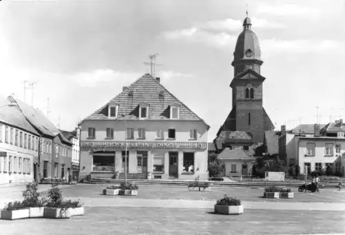 AK, Waren Müritz, Markt mit Kirche, 1985