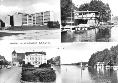 AK, Wusterhausen Dosse Kr. Kyritz, vier Abb., 1983