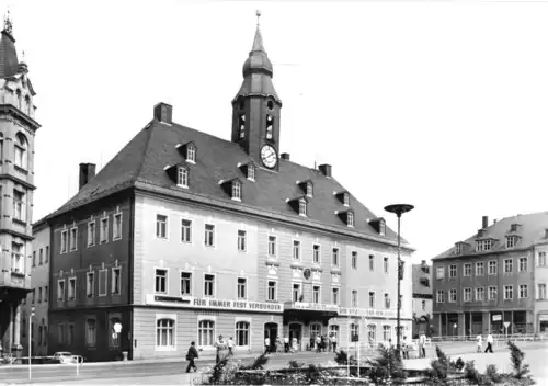 AK, Annaberg-Buchholz, Markt mit Rathaus, 1981