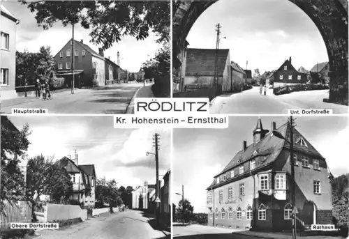AK, Rödlitz Kr. Hohenstein-Ernstthal, 4 Abb., 1975