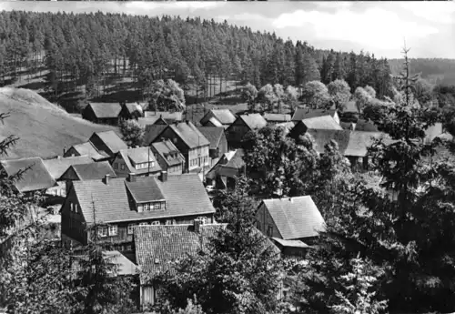 AK, Königshütte Harz, Teilansicht v. Schreiberberg 1978
