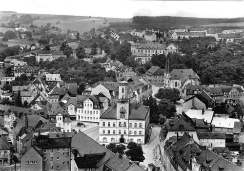 AK, Schneeberg Erzgeb., Blick vom Turm der St. Wolfgangskirche, 1977